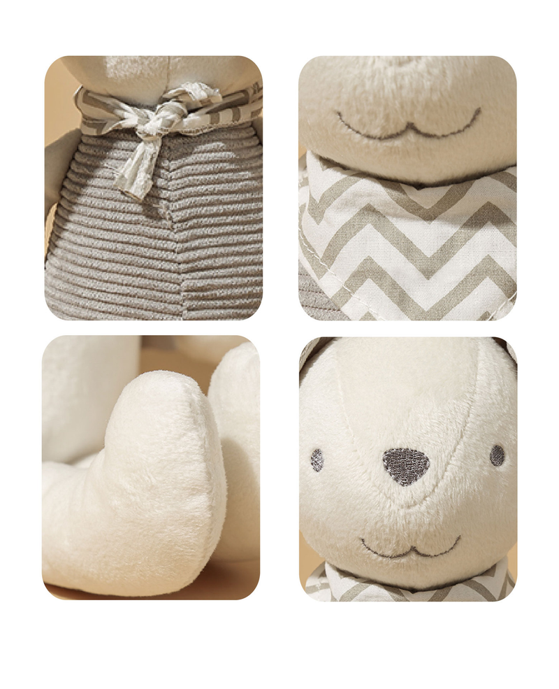 Bambola di peluche Soft Life, grande, a forma di coniglio di cacao, beige, corta, regalo di compleanno per bambini, bambola rilassante per dormire_voghion.com
