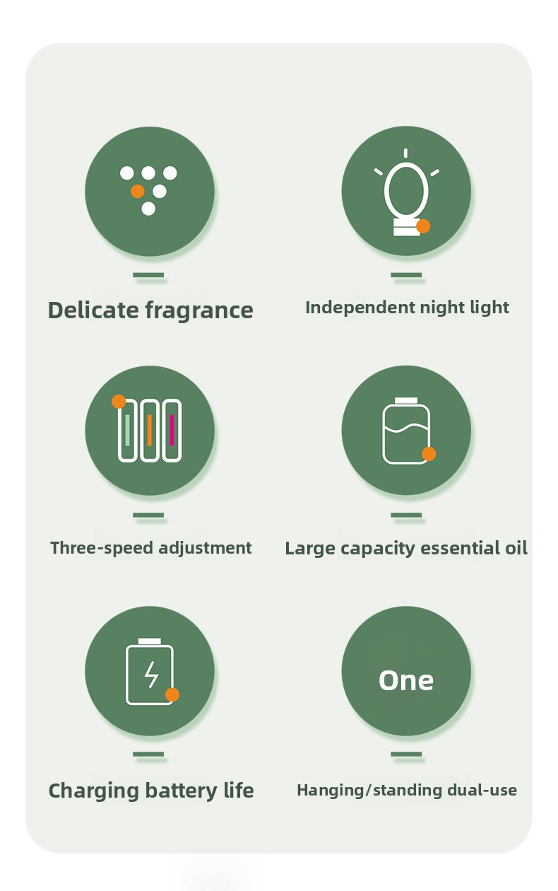 Wall-Mounted Aroma Diffuser – Battery-Powered Automatic Spray For Home | Silent Air Freshener With Adjustable Mist & 6 Premium Scents (White)_voghion.com