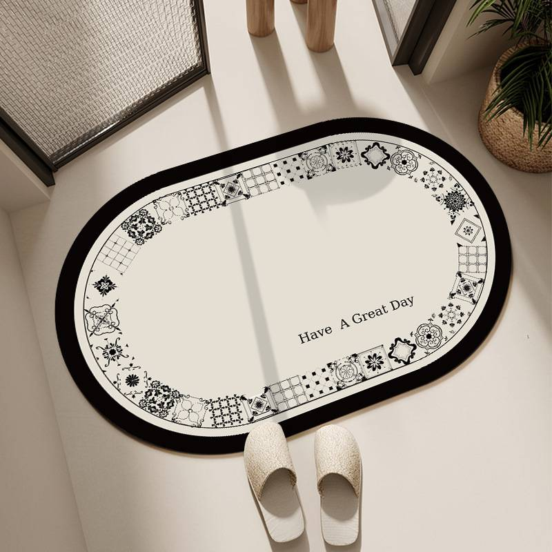 Tappetini francesi, zerbini per doccia con fiori, tappetini assorbenti per il bagno, tappetini per il bagno ad asciugatura rapida, tappetini assorbenti per il bagno, tappetini multi-materiale_voghion.com