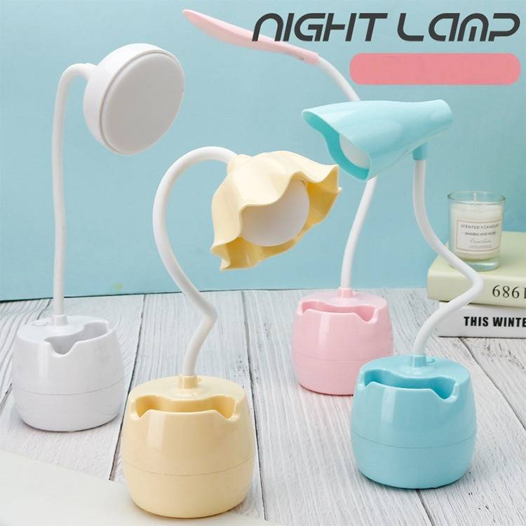 Verstellbare LED-Schreibtischlampe zum Lernen und Lesen, augenschonendes, USB-betriebenes Studenten-Schreibtischlicht mit ABS-Schirm, modernes minimalistisches Design (mehrere Farben)_voghion.com