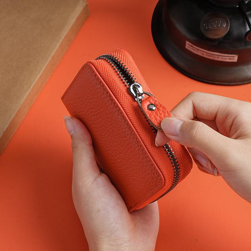 Card Bag Card Cases Anti Theft Card Holder For Women Genuine Leather ID Storage Bag, Wallet For Men, Card Holder With Multiple Card Slots_voghion.com