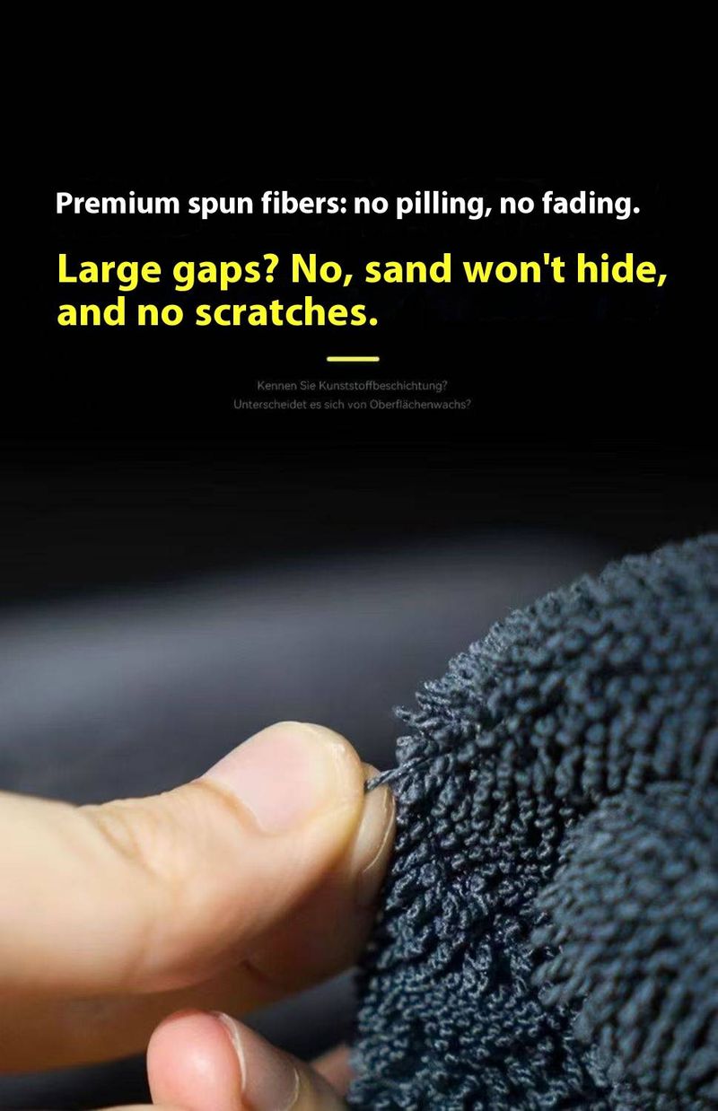 Premium Braided Microfiber Car Wash Towel – Ultra Absorbent, Lint-Free, Scratch-Free Cleaning Cloth For Cars, Windows & Surfaces_voghion.com
