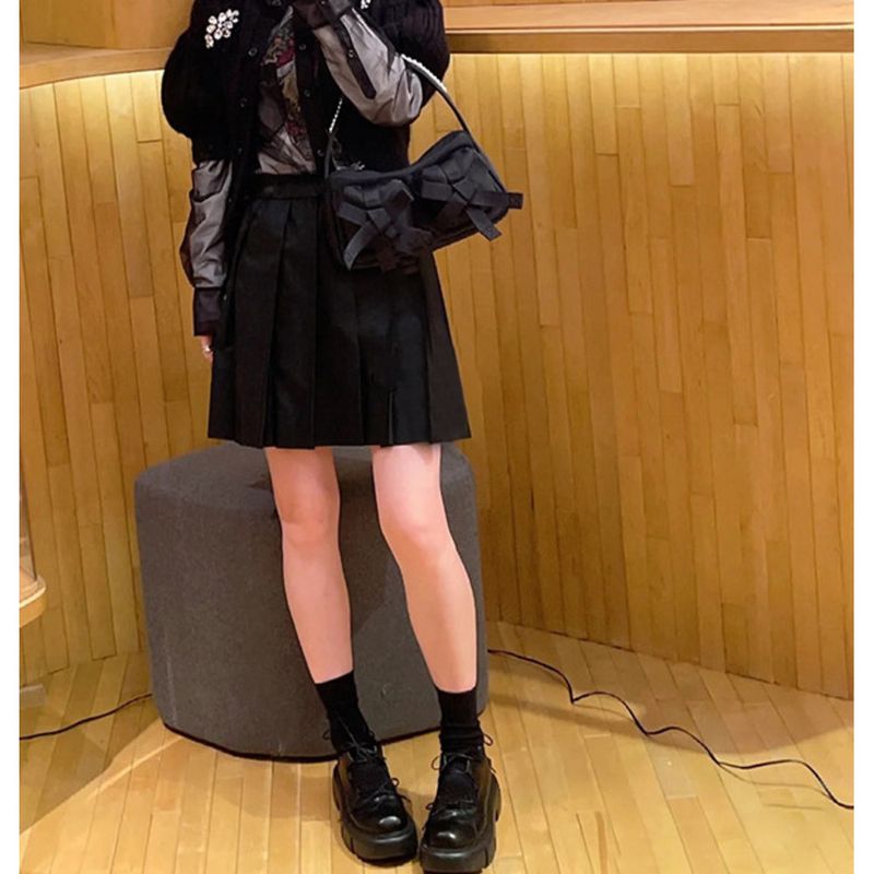 Niche Internet Celebrity Casual Hundred Pearls Strap Bow Single Shoulder Underarm Handbag 2025 Spring And Summer New Fashion Hundred_voghion.com