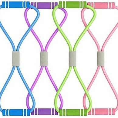 Auf Lager: Offener Brustexpander mit Widerstandsband für Yoga und Fitness, 8-förmiges Zugseil, Zuggerät in Form einer Acht_voghion.com