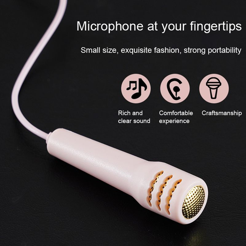 Dźwięk 1,2 m Przewodowe Praktyczne Mini Super Jakość Stylowe 3,5 mm Słuchawki douszne z mikrofonem do karaoke_voghion.com