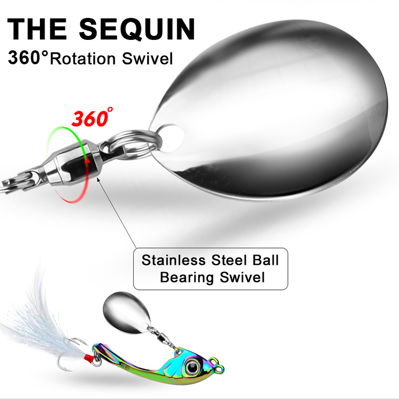 Long Casting Vibrating Swim VIB Zinc Alloy Fishing Spinner Sequin Topmouth Culter Bass Lure Bait_voghion.com