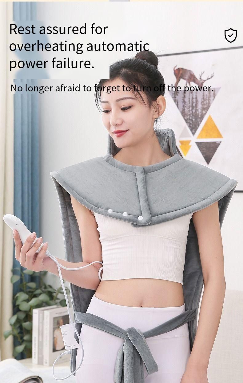 Large Shawl With Intelligent Constant Temperature, Fast Heating, Winter Warm Neck, Shoulder, And Back Heating Pad_voghion.com