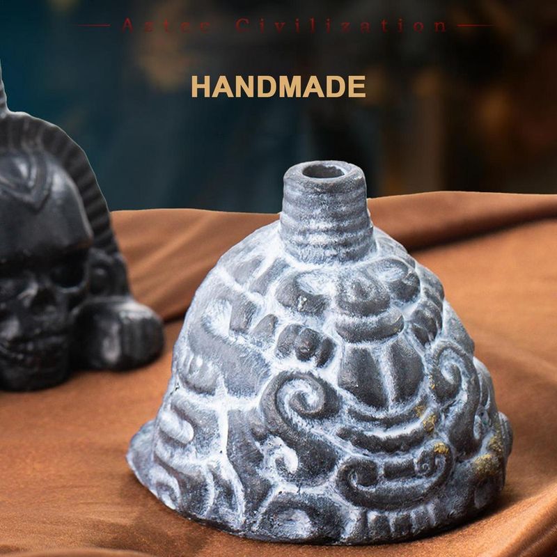 Authentic Aztec Whistle Loud Spookys Aztec Scary Death Whistle Realistic Human Screaming Aztec Ghost War Whistle Skull-Head Toy_voghion.com