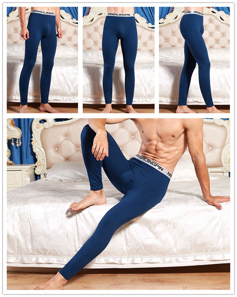 Underwear & Sleepwears Seamless Thermal Underwear - Stretchable Slim Fit Long Johns For Winter, Mid Waist, Breathable Cotton Base Layer_voghion.com