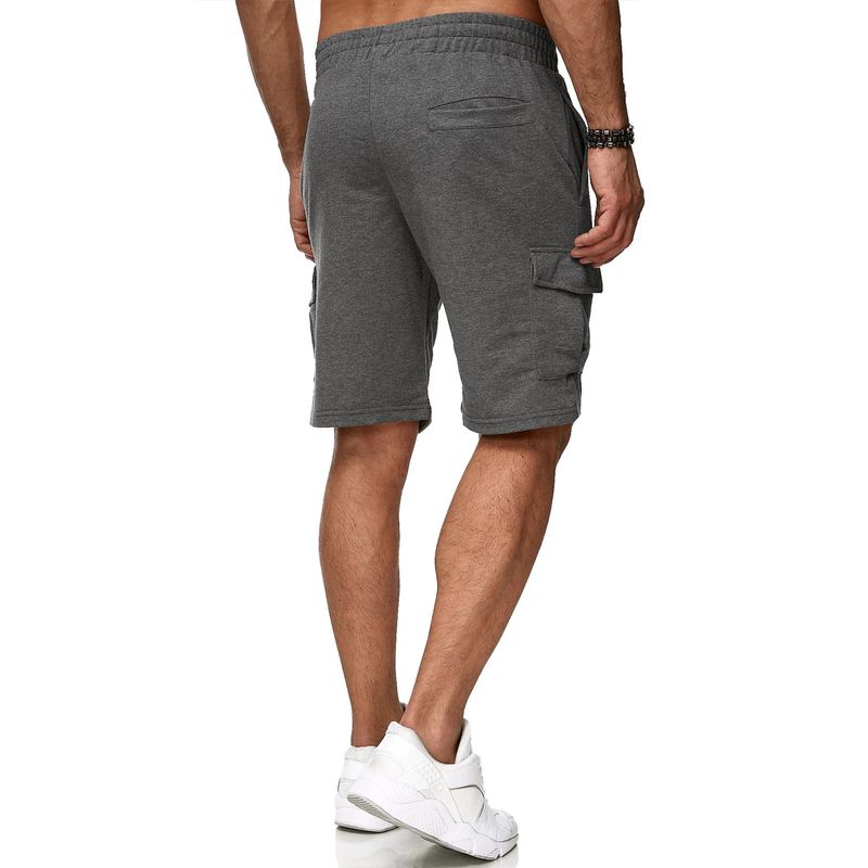 Men's Cargo Shorts – Multi-Pocket Workout & Casual 5-Inch Shorts (S-2XL, Stretch Cotton Blend, Black/Navy/Gray)_voghion.com
