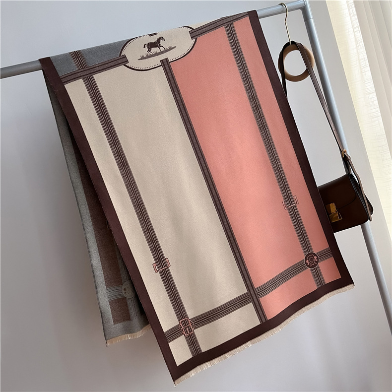 Winter Warm Cashmere Shawl Scarf For Women Design Neckerchief Pashmina Head Scarves_voghion.com