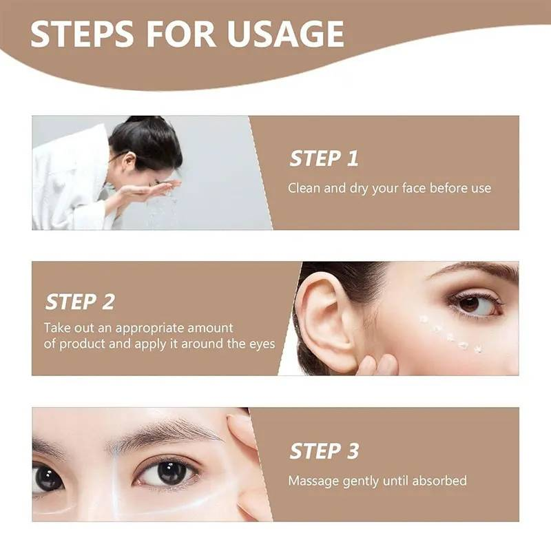 30ml Instant Firm Eye Cream Reduz linhas finas e olheiras ao redor dos olhos Levanta a pele Remove bolsas nos olhos Firmador de olhos_voghion.com
