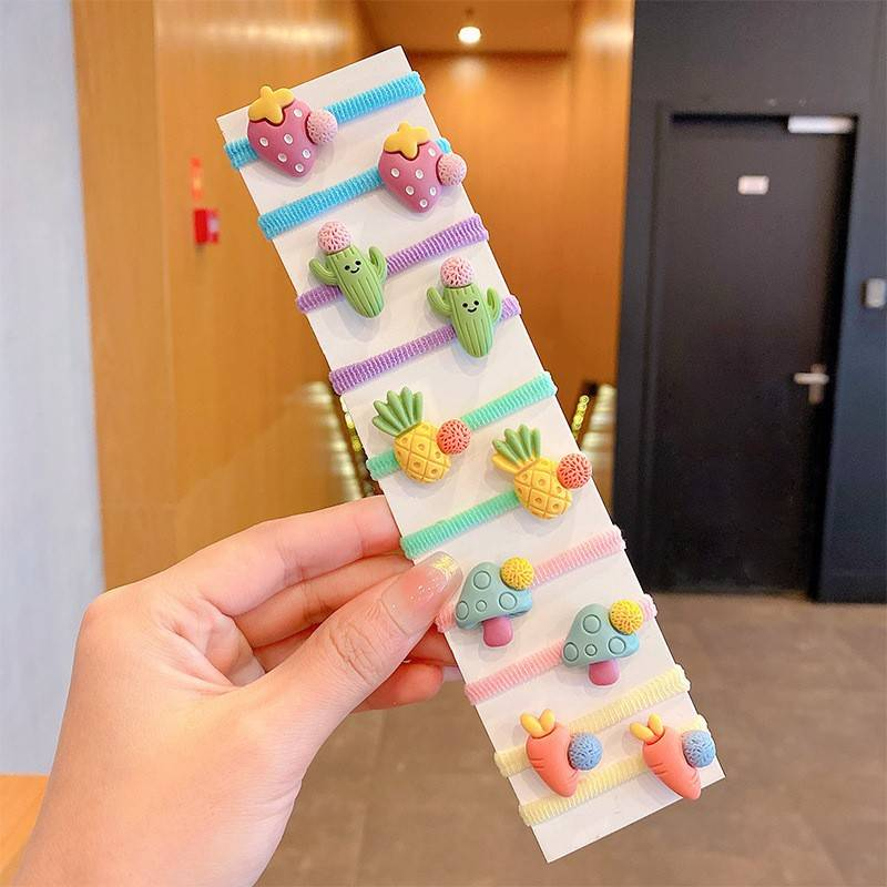 10 pezzi graziosi fiori colorati per bambini forcine per capelli per bambini copricapo fermagli per capelli per bambini accessori per capelli per ragazze fasce elastiche per capelli_voghion.com