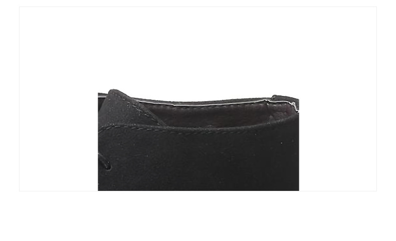 Men’s Shoes pointed casual men's leather boots front lace up low heel large size boots frosted men's shoes_voghion.com