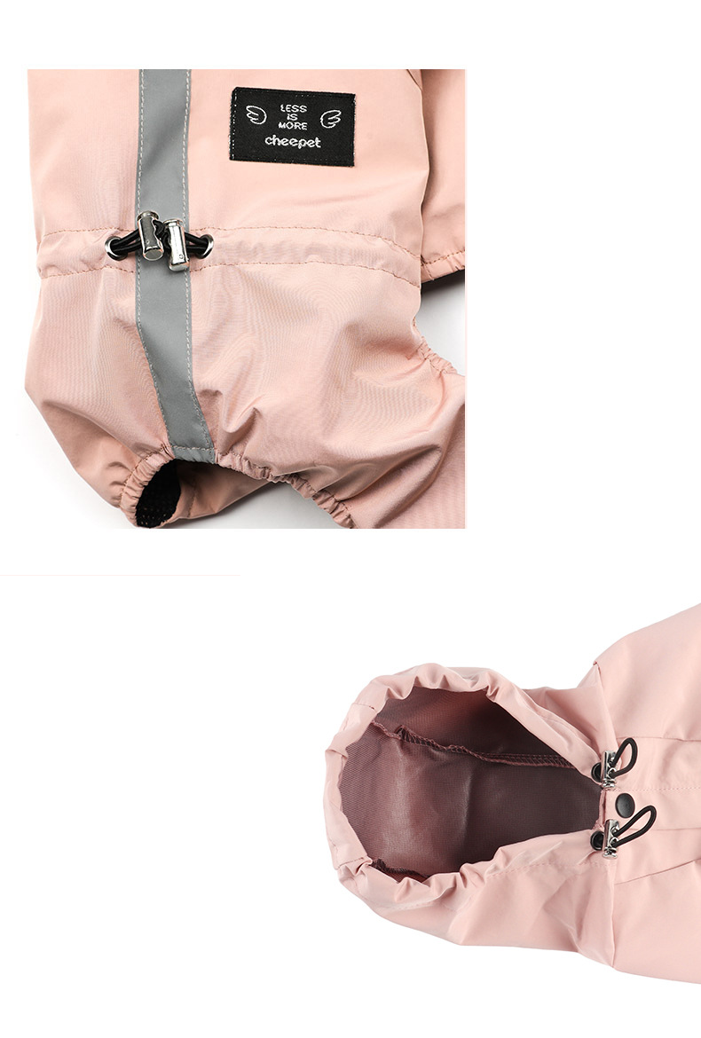 pet dog clothing rainproof breathable reflective clothing dog four legged raincoat cat and dog supplies spot_voghion.com