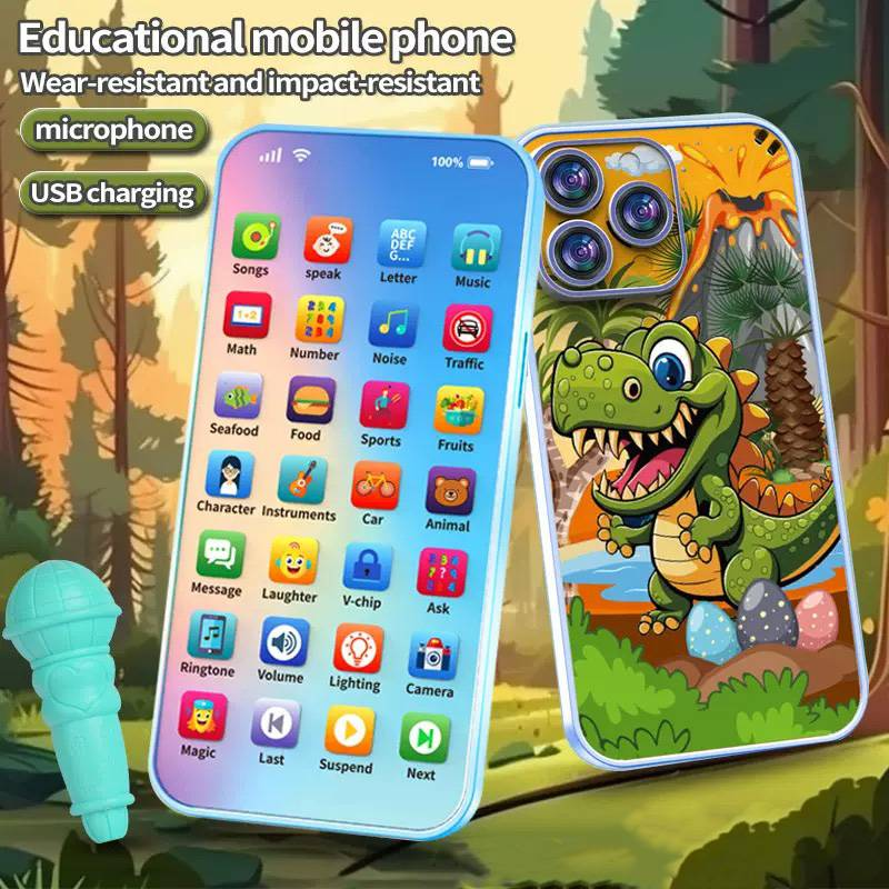 Children's Educational And Intelligent Mobile Phone - Multifunctional Learning Machine, Musical Simulation Toy For Boys And Girls。_voghion.com