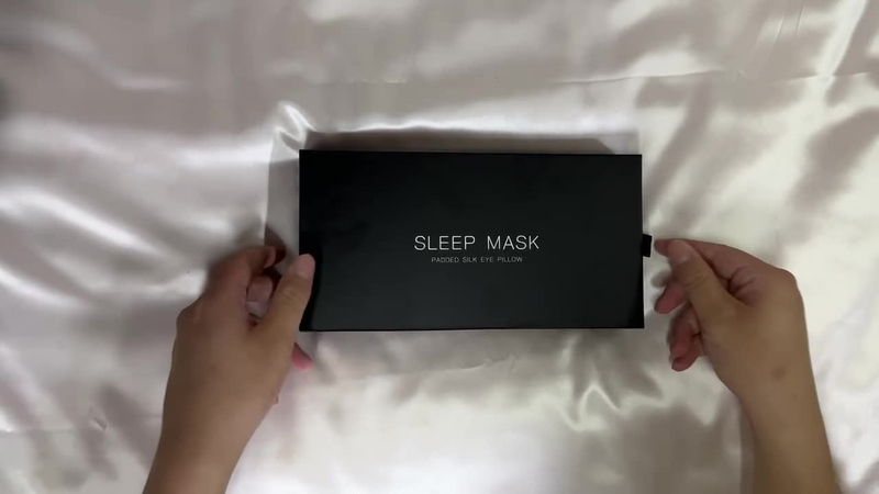 Maschera per dormire in seta sagomata 3D da 22 momme - Cinturino regolabile e zero pressione (completamente oscurante, ipoallergenica, perfetta per chi dorme su un fianco e per chi viaggia)_voghion.com