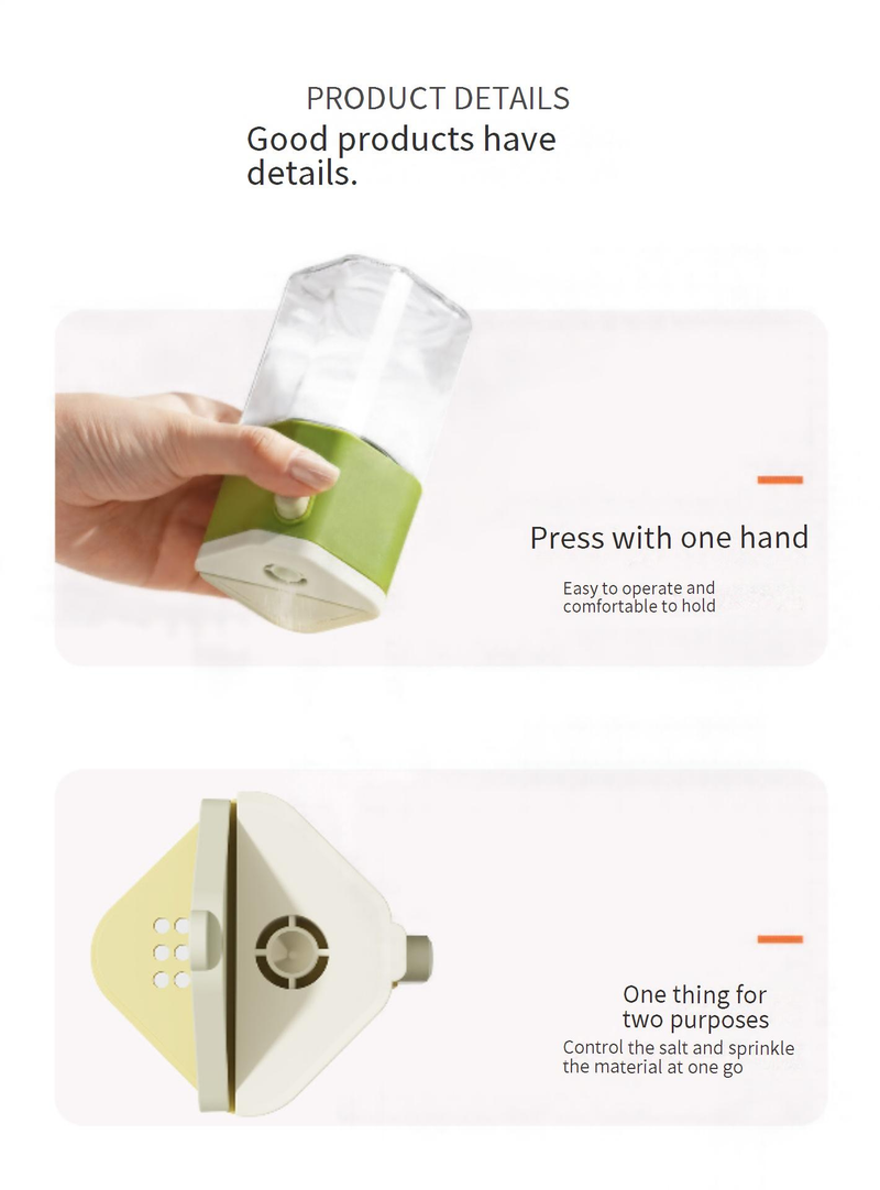 Dual Purpose Salt Seasoning Jar Bottle Kitchen Household Seasoning Bottle Salt Jar Cumin Seasoning Bottle Glass Chili Spice Jar_voghion.com