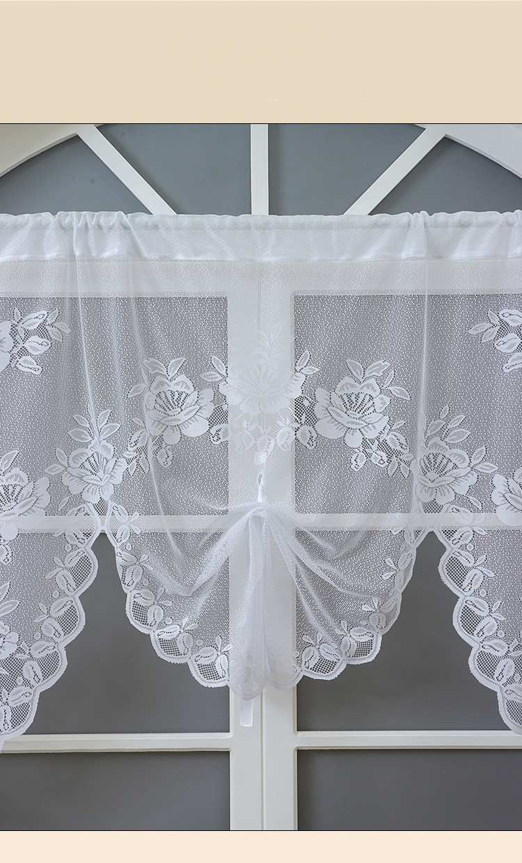 Tende oscuranti termiche verdi - Divisorio per ambienti a doppio strato, trasparenti e in pizzo, per soggiorno e camera da letto - Motivo floreale, moderno e minimalista_voghion.com