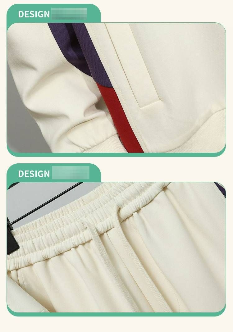Men's Clothing 25 New Zipper Suit Winter Quality Color Matching Printed Zipper Suit_voghion.com