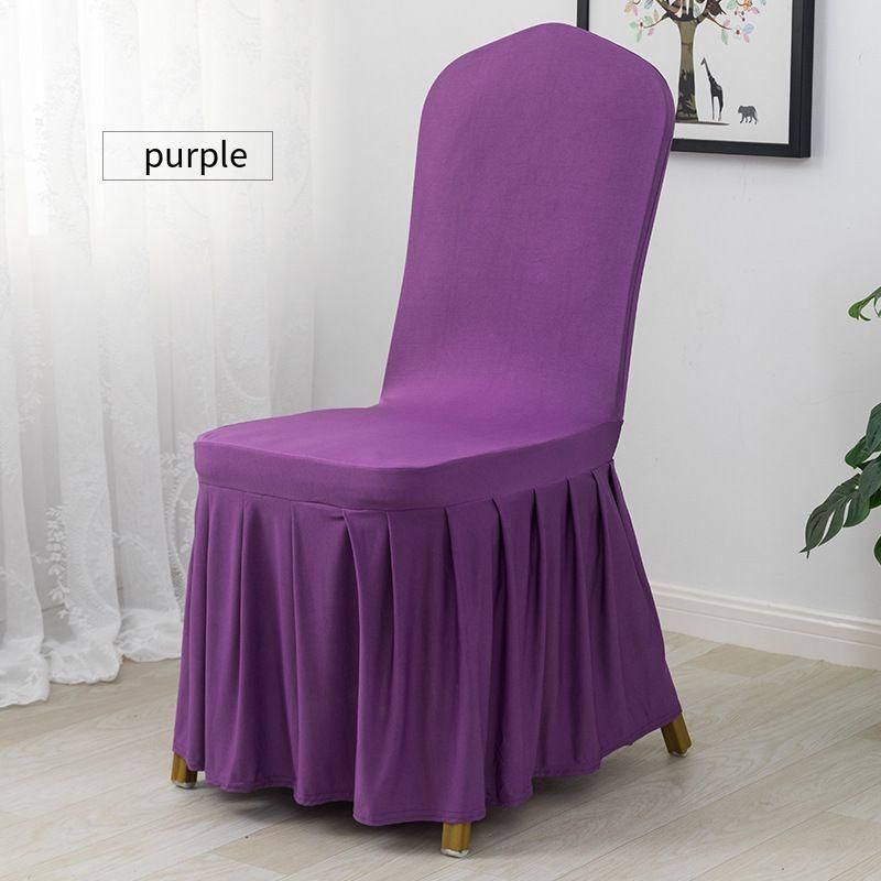 Coprisedie elastiche – Misura universale per banchetti, hotel e sala da pranzo (antipiega, antiscivolo, design moderno a pieghe)_voghion.com