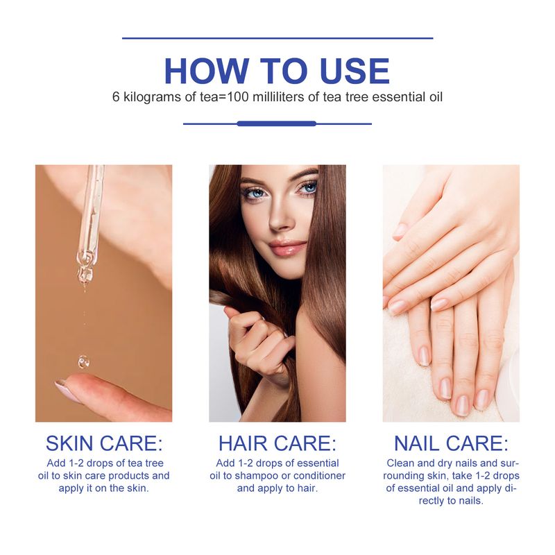 West&month Tea Tree Essence Nail Care Multi Effect eteerinen öljy kosteuttavaan kasvojen ihoon_voghion.com