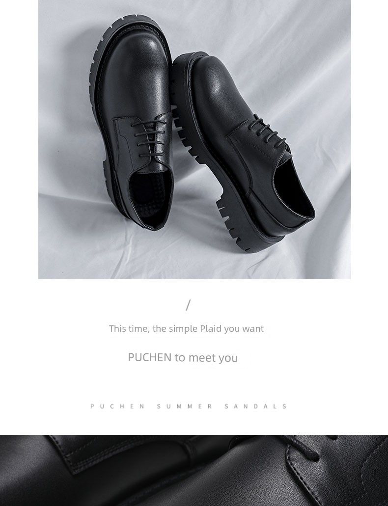 Thick Sole Winter Inner Height Increasing Formal Wear Men's Casual Leather Shoes_voghion.com