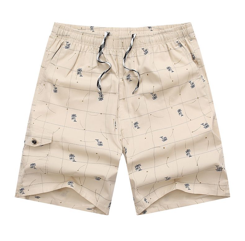 Men's Casual Five-Point Beach Shorts Big Head Pants Wear Loose Home Elastic Half-Length Quick-Drying Pants _voghion.com