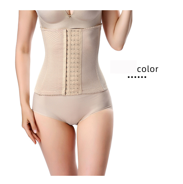 Cintura addominale da donna per cintura addominale in gravidanza dopo il parto con cintura addominale con corsetto modellante con fibbia a sei file_voghion.com