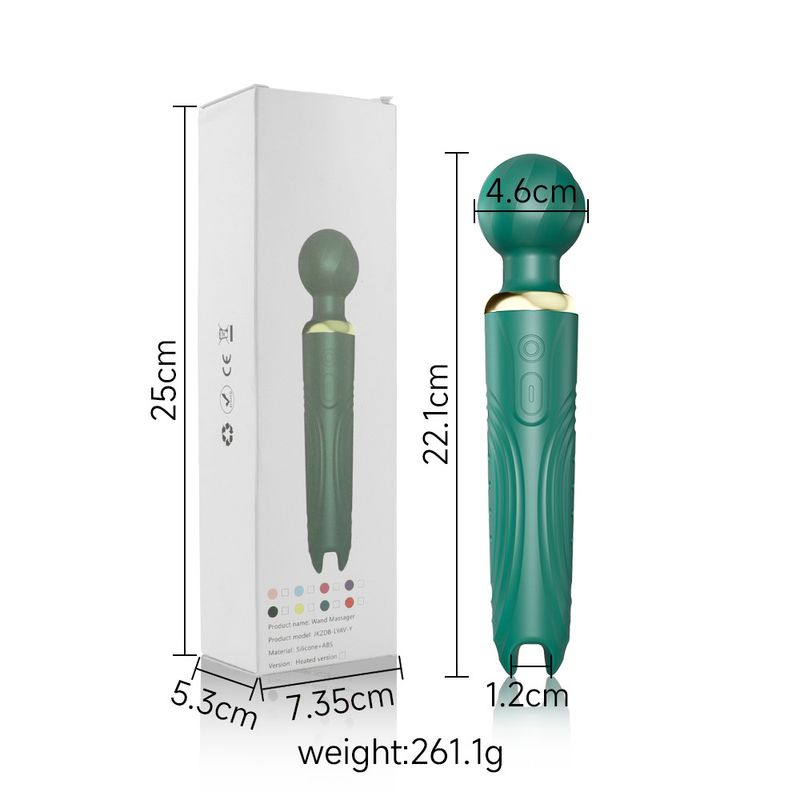 Vibratore per masturbazione femminile Langya a doppia testa con forte scossa AV_voghion.com