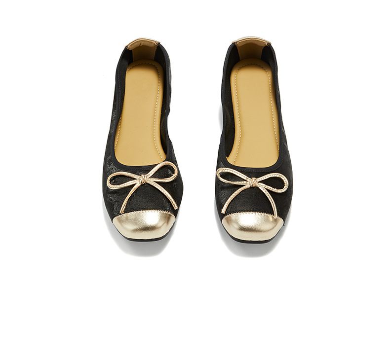 2024 Frühling Schaffell Single Damen Korean Edition Fliege Kleines Leder mit One Step, Big Bean Schuhe_voghion.com