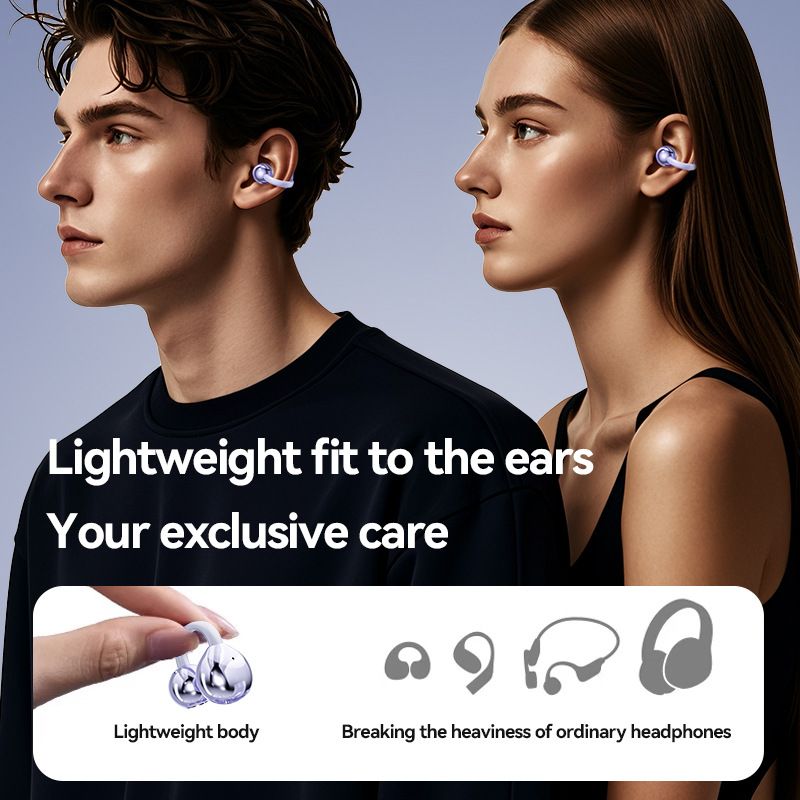 M91 Smart AI Translation Ear Clip Wireless Bluetooth Earbuds Long Battery Life High-Quality Appearance_voghion.com