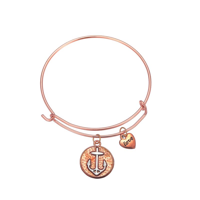 Heißer Verkauf Personalisierte Mode Anker Liebe Seestern Herz Armband Einstellbar Drei-Farbe Schmuck_voghion.com