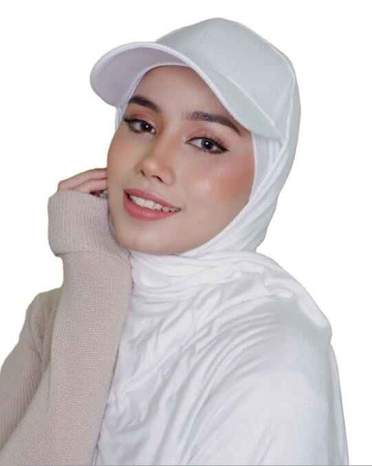 baseball cap handige hijab vrouwen hijab enkele kleur gemerceriseerde katoenen hijab hoed zonbescherming hoed_voghion.com