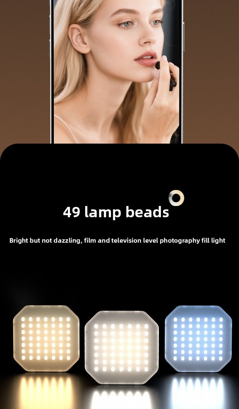 F01 Magnetic Phone Fill Live Streaming Camera Highlight Photography Shooting Pocket Light_voghion.com