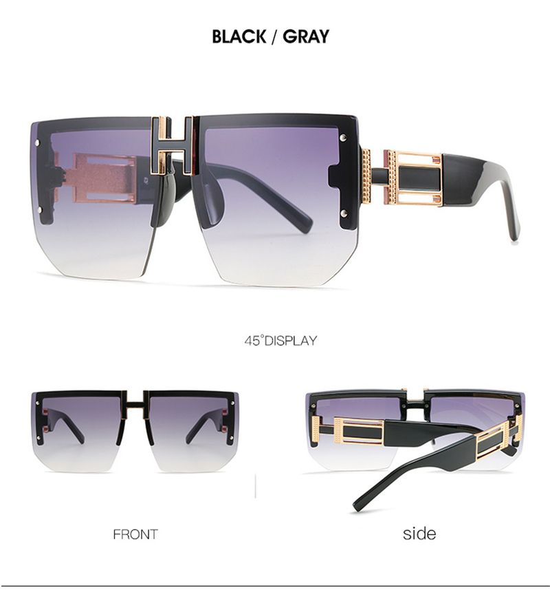 Mode Neue Mode Vintage Quadrat Sonnenbrille Für Frauen Männer Marke Retro Overside Rahmen Brille Fahren Polarisierte Brillen UV400_voghion.com