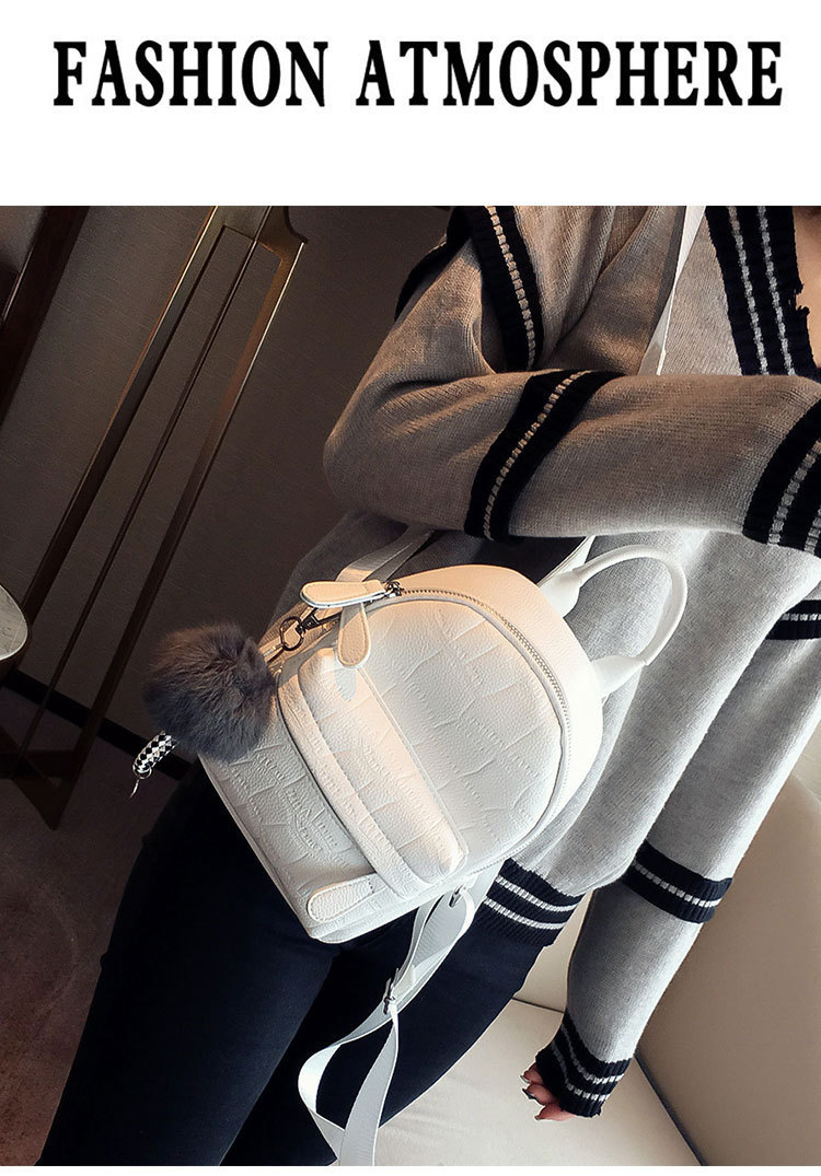 Mini Women PU Leather Cute Small Backpack Female White Back Pack Black Backpacks For Teen Girls Fashion_voghion.com