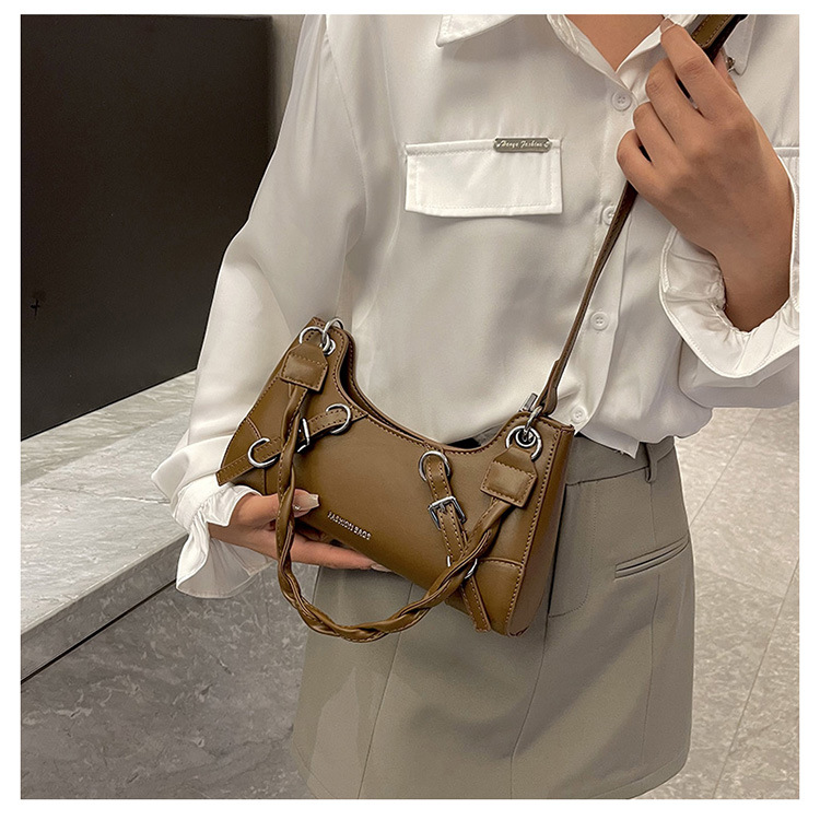 Produttori all'ingrosso 2023 nuova borsa da donna sotto le ascelle tinta unita borsa a tracolla portatile con texture di moda borsa a tracolla portatile dal design di nicchia_voghion.com