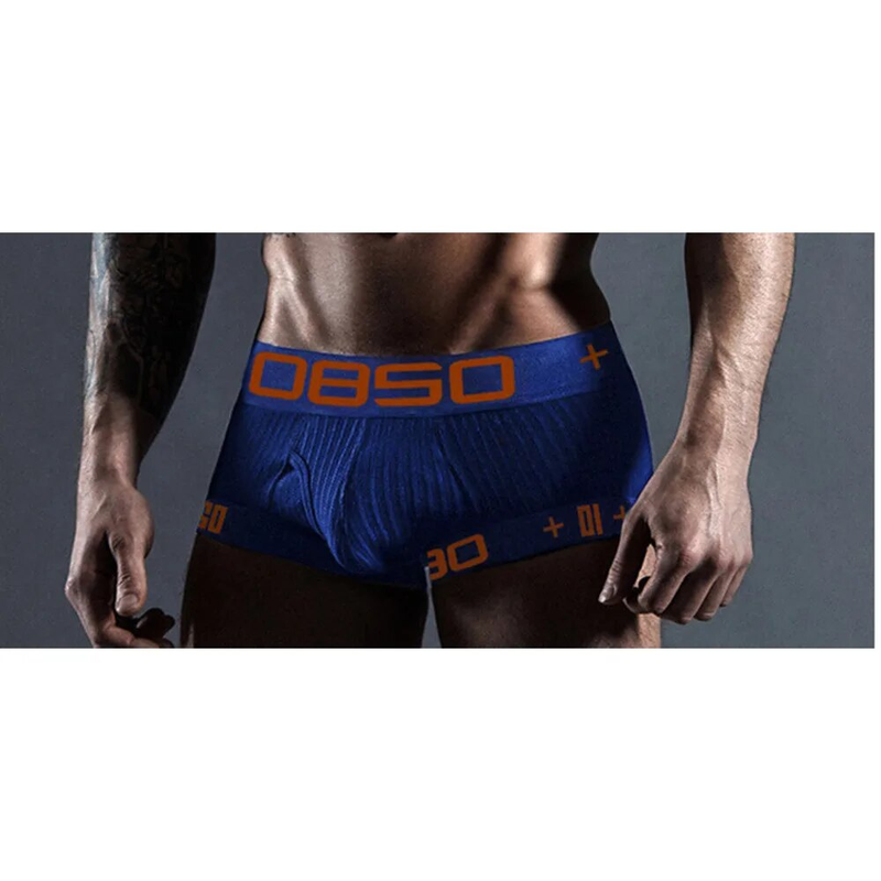 0850 Νέο εσώρουχο τεσσάρων γωνιών, βαμβακερό, αναπνεύσιμο, σέξι και εξατομικευμένο ανδρικό παντελόνι με επίπεδη γωνία στη μέση_voghion.com