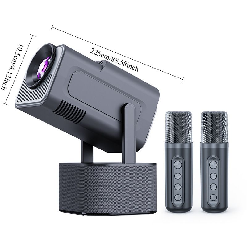 New Streaming Media Dual Mac Karaoke Projector HY320mini. Intelligent High Definition Home Theater Projector_voghion.com