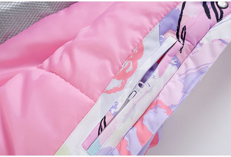 Koosspeak Nuevos trajes de esquí para niñas, para invierno, para exteriores, resistentes al viento, repelentes al agua, cálidos y gruesos, chaquetas de snowboard y esquí._voghion.com