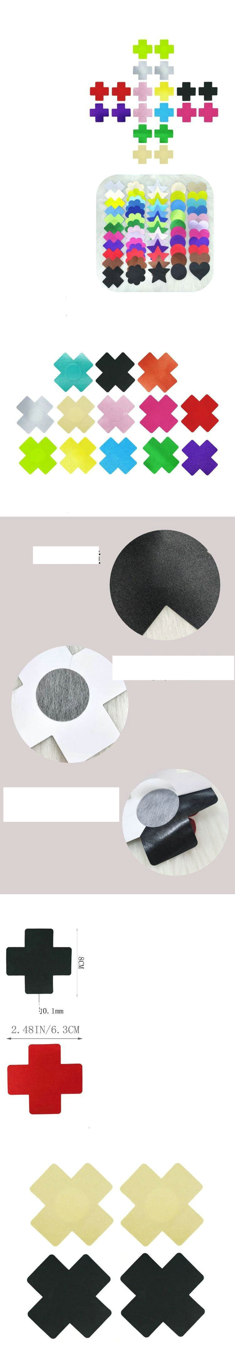 Women's clothing breast stickers satin anti-bump disposable breast stickers sexy breast stickers cross breast stickers breathable_voghion.com