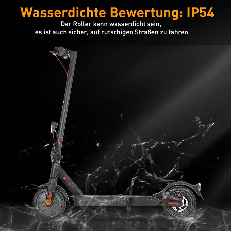 Isinwheel E9 Pro elektrisk skoter med ABE-certifiering, 350W 36V 7,5Ah batteri, 8,5-tums pendlingsscooter med appkontroll_voghion.com