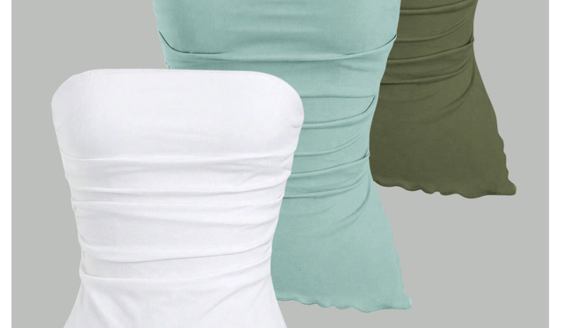 Damenbekleidung Y2k Sweet And Spicy Tube Top Hot Girl Top High-End Damen Weste Split Chest Wrap Trägerlose Unterwäsche_voghion.com