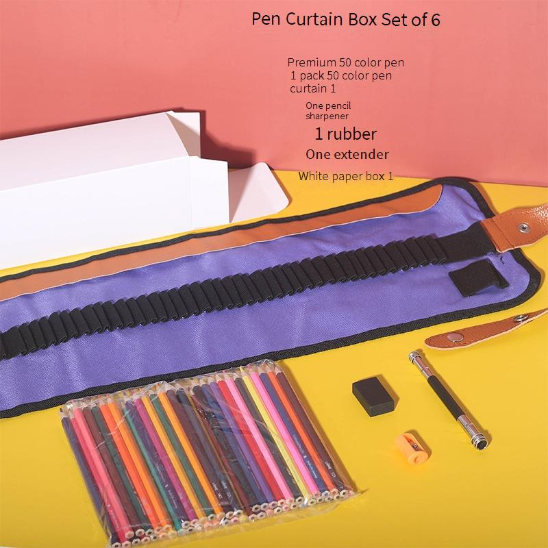 Joywish 50/72 Colors Roll-Up Pencil Case Holder For Colored Pencils - Portable Art Supplies Storage Bag For Drawing, Sketching, And Painting_voghion.com