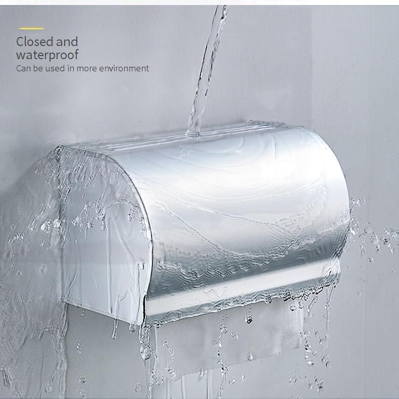 Premium Space Aluminium Toilettenpapierhalter ohne Bohren für das Badezimmer – ovales Design, rostfrei und zur Wandmontage_voghion.com