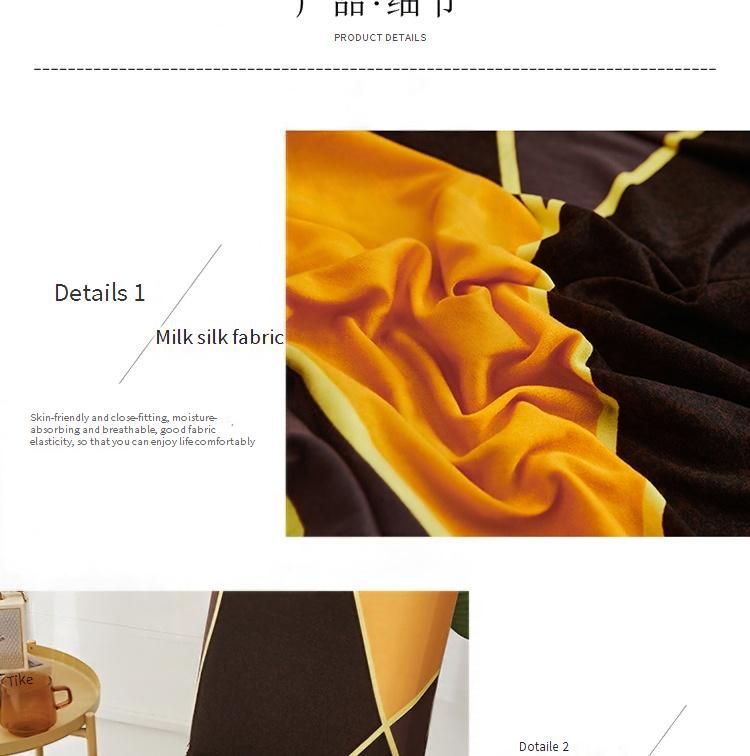 Stretchable Chair Covers Set - Universal Fit For Dining Chairs, Office & Home Decor - Modern Geometric Patterns, Soft Polyester Spandex Fabric_voghion.com
