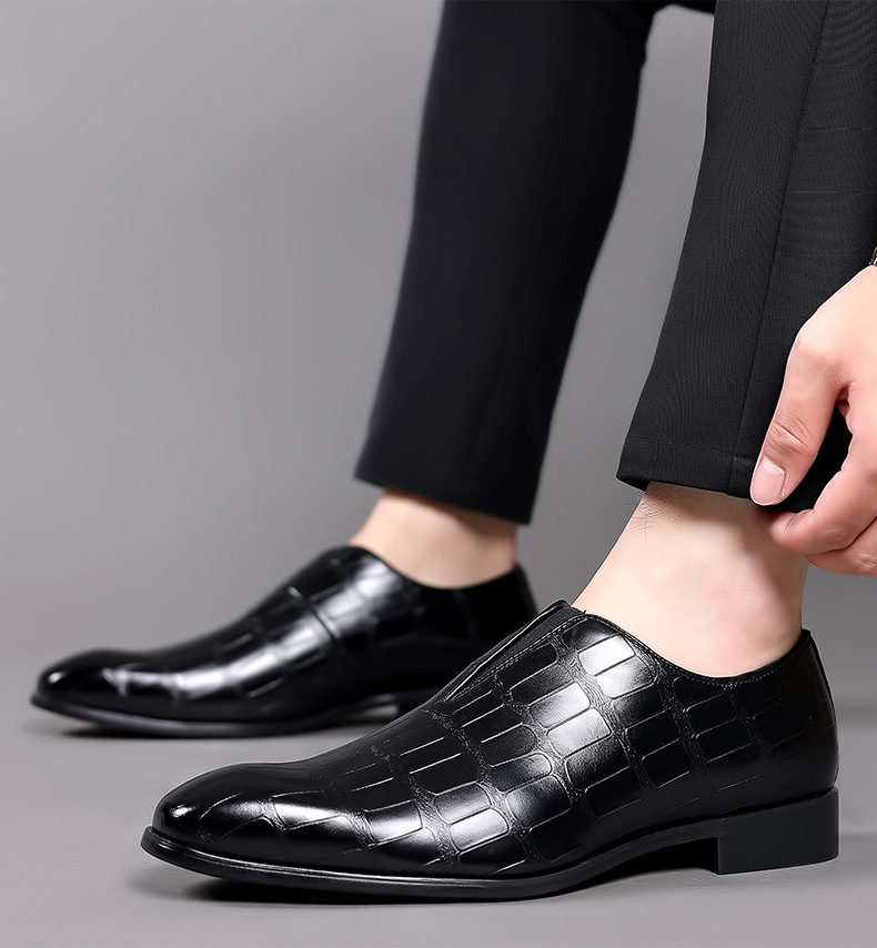 Chaussures Oxford décontractées à lacets pour hommes, idéales pour le bureau, les fêtes et le quotidien_voghion.com