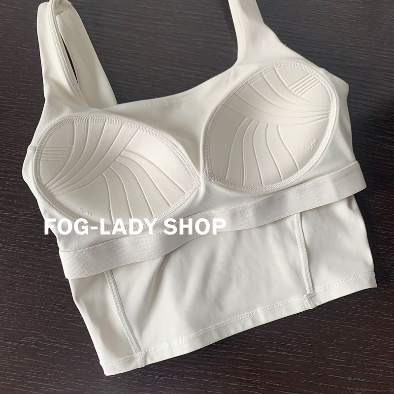Sous-vêtements de sport une pièce pratiques et faciles à porter pour femmes, gilet de yoga, hauts à bonnets fixes, soutien-gorge sans usure_voghion.com