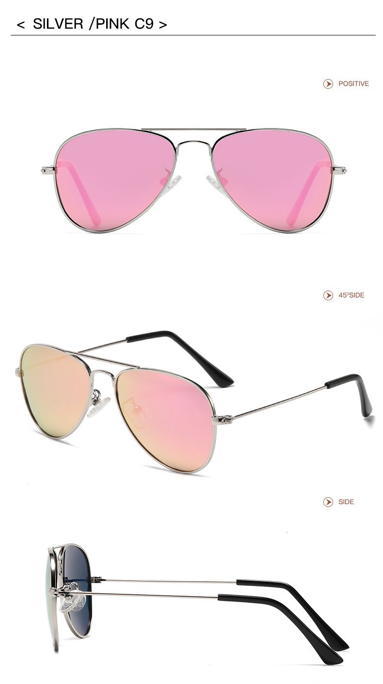 Occhiali da sole polarizzati unisex Vintage Toad in metallo Occhiali da sole polarizzati per bambini Ragazzi e ragazze condividono gli occhiali genitore-figlio_voghion.com